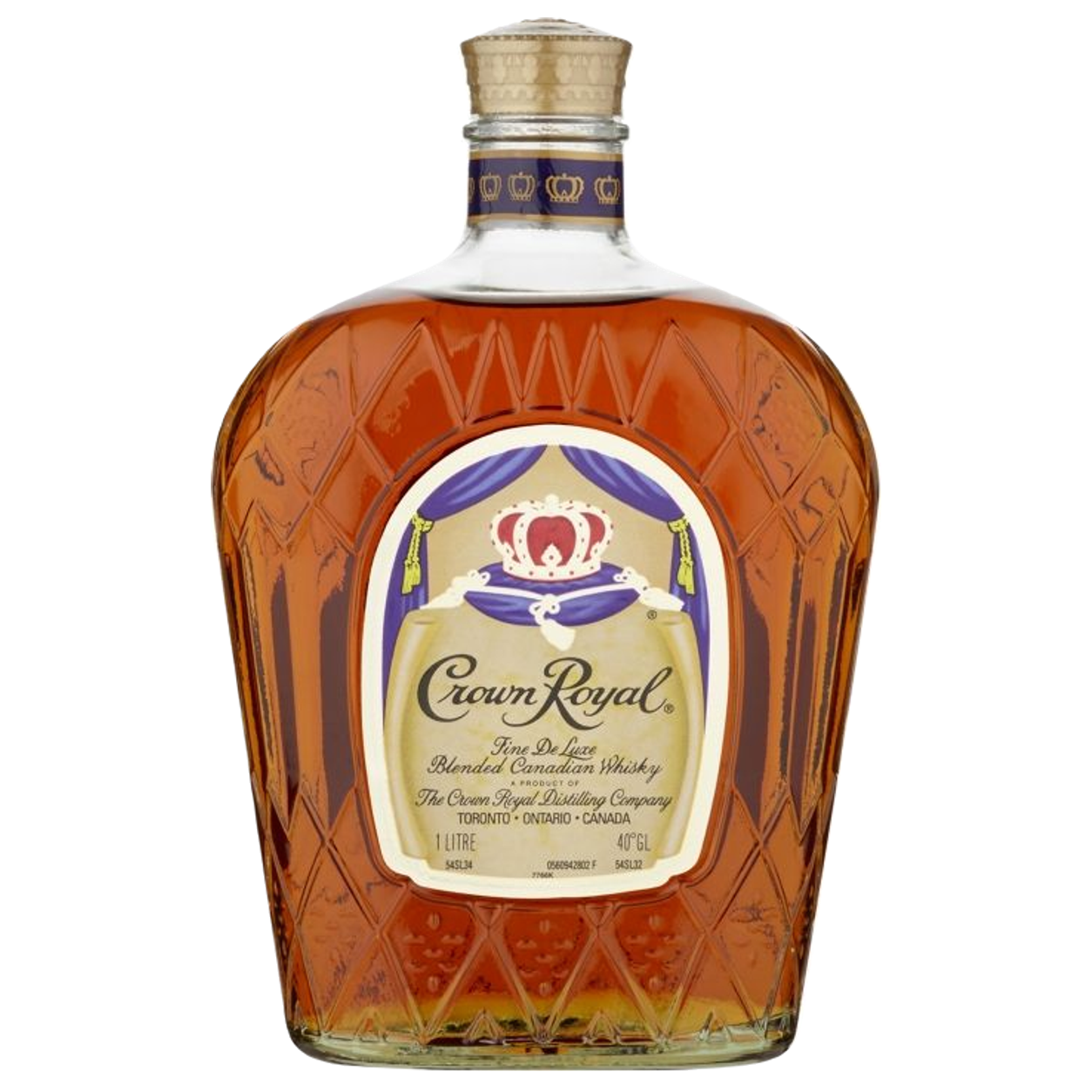Crown royal 1 litro — sin fondo Crown royal 1 litro