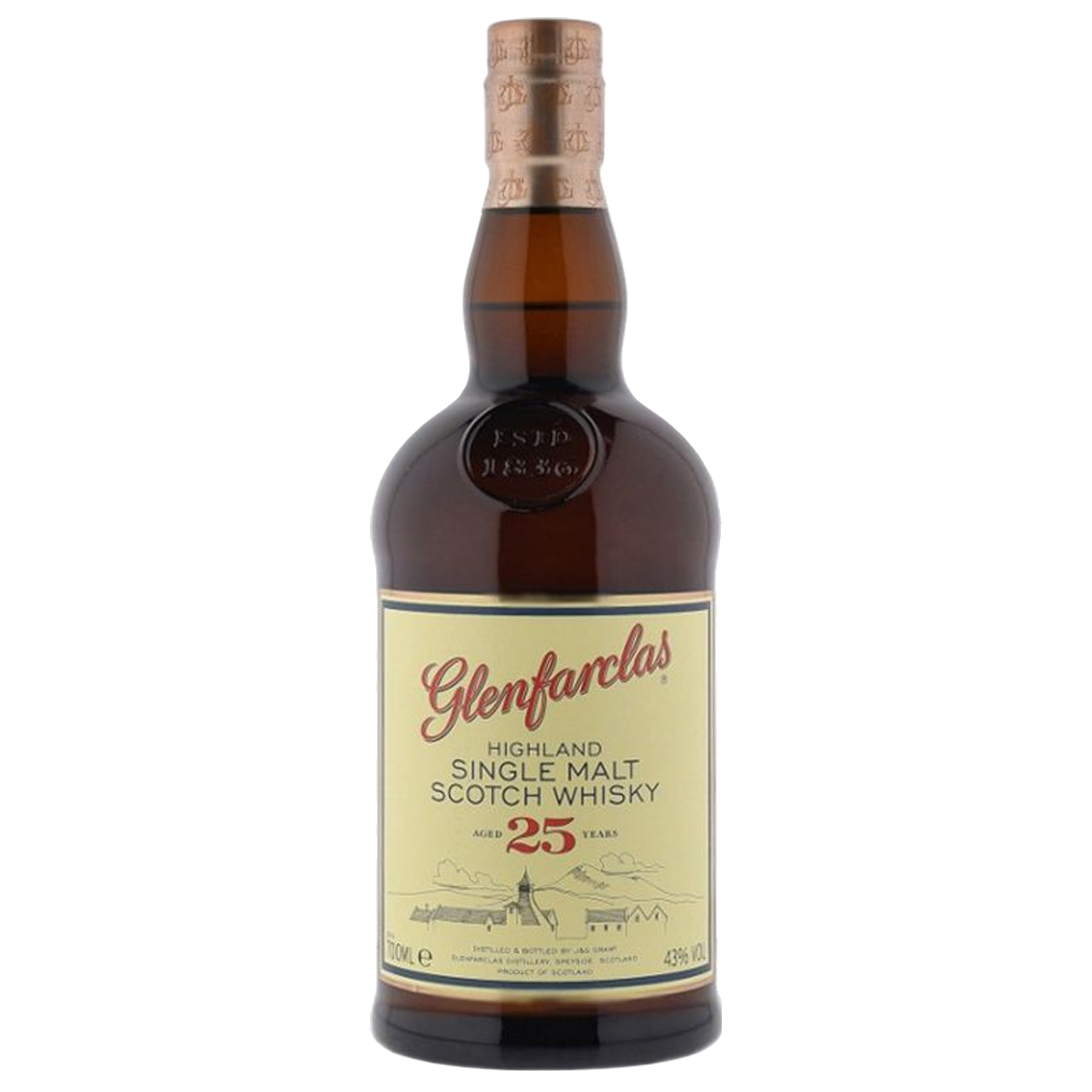 Glenfarclas 25 años 70cl — sin fondo Glenfarclas 25 años 70cl
