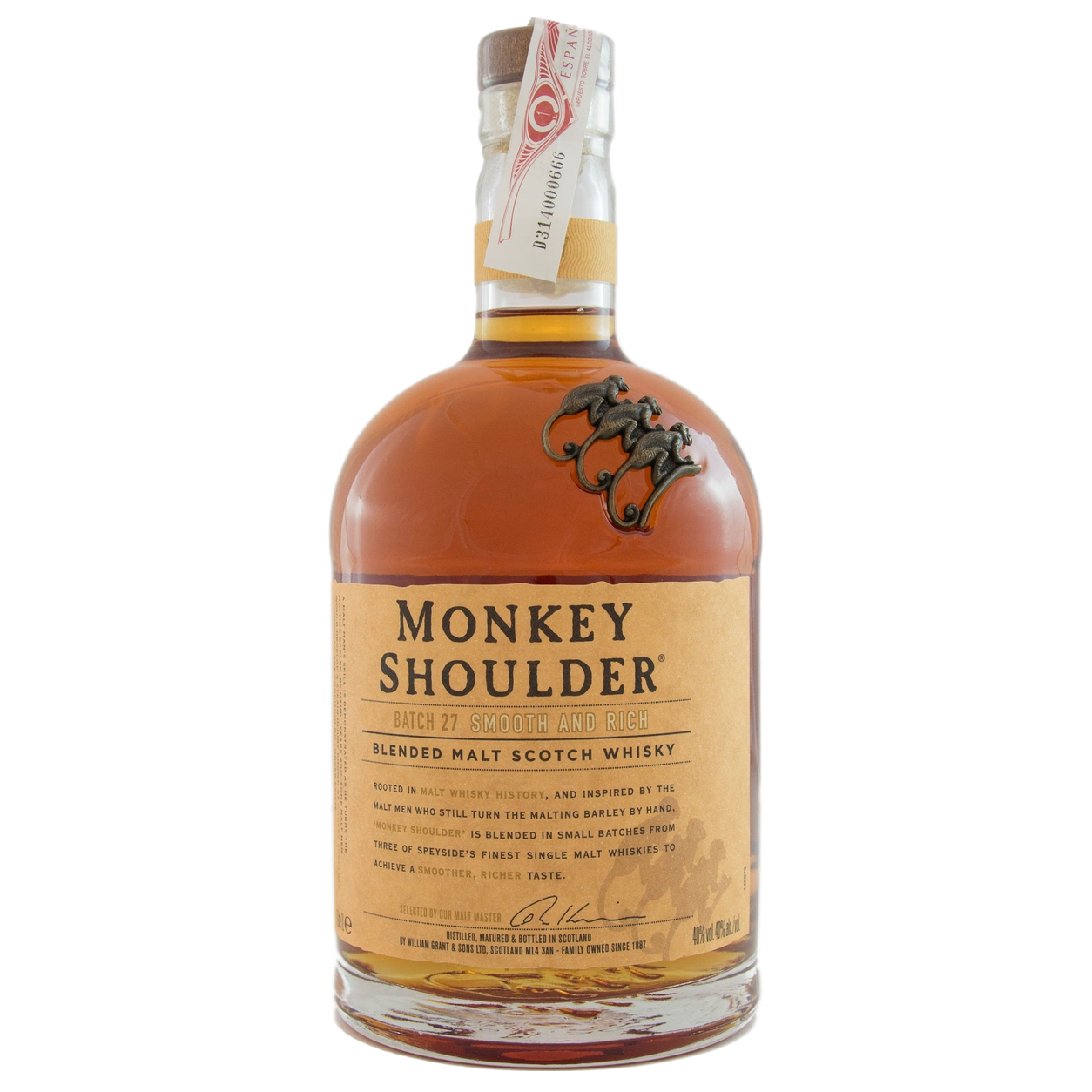 Monkey shoulder 1litro — sin fondo Monkey shoulder 1litro