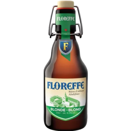 La imagen muestra una cerveza Floreffe Blonde 33 cl disponible en the beer club