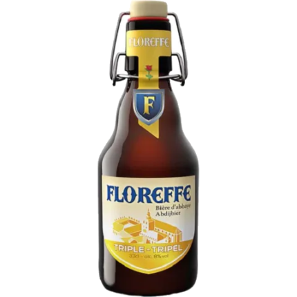 La imagen muestra la cerveza Floreffe triple 33cl disponible en the beer club