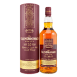 Botella y estuche de Glendronach Forgue 10 Años 1 L sin fondo