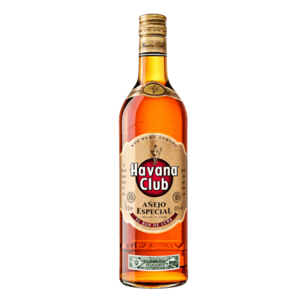 Botella de Havana Club Añejo Especial Ron 70 cl sin fondo