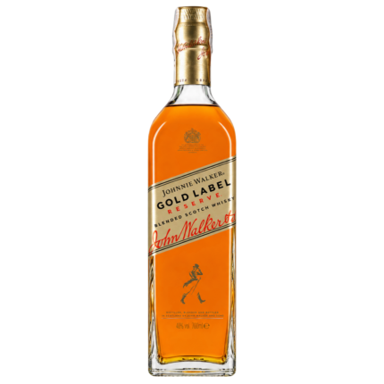 Botella de Johnnie Walker Gold Label Reserve sobre fondo transparente
