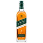 Botella de Johnnie Walker Island Green sobre fondo transparente