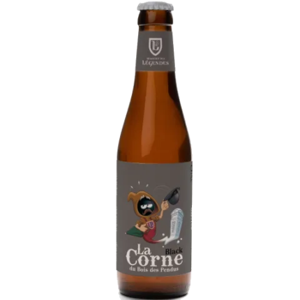 La imagen muestra la cerveza La Corne Black 33Cl disponible en the beer club