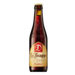 Botella de cerveza La Trappe Dubbel 33 cl, cerveza trapense neerlandesa de 7 %