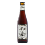 Botella de cerveza Lefort Dark Brown 33 cl, Belgian Strong Dark Ale de 10% vol.