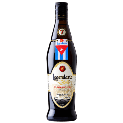 Botella de Legendario Elixir de Cuba 70 cl, 34 %, sin fondo