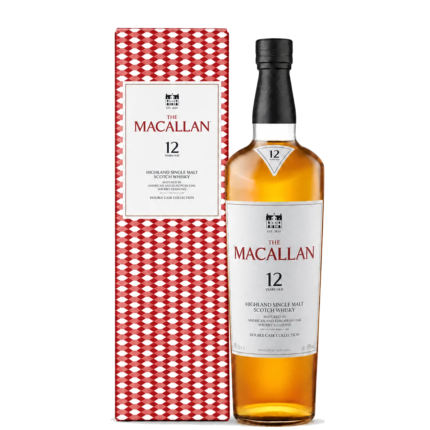 Botella y estuche de The Macallan 12 Años Double Cask de 70 cl