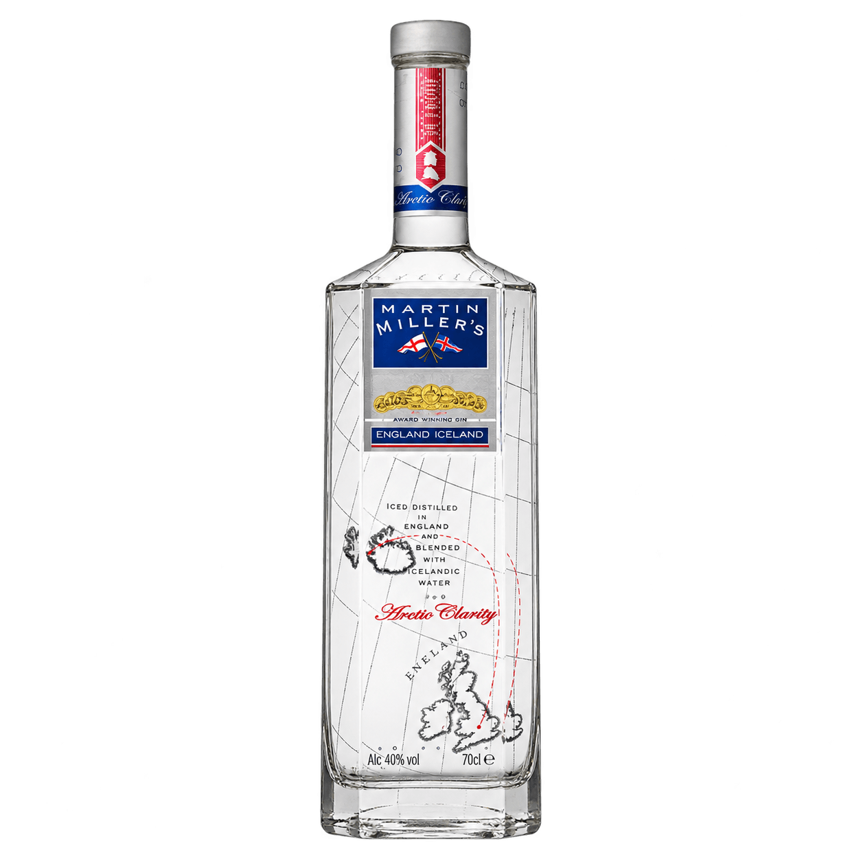 Martin Miller's Original Gin 70 cl Botella de Martin Miller's Original Gin 70 cl sin fondo