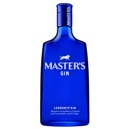 Botella de Master's London Dry Gin 70 cl sin fondo