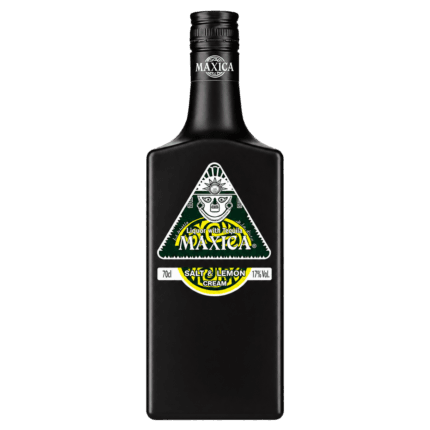 Botella de Maxica Crema de Tequila Limón y Sal 70 cl sin fondo