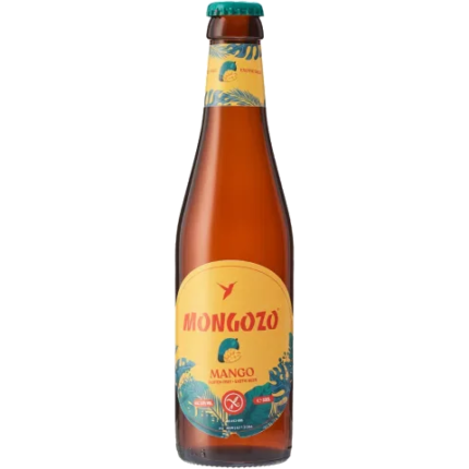 La imagen muestra la cerveza Mongozo Mango 33 cl disponible en the beer club