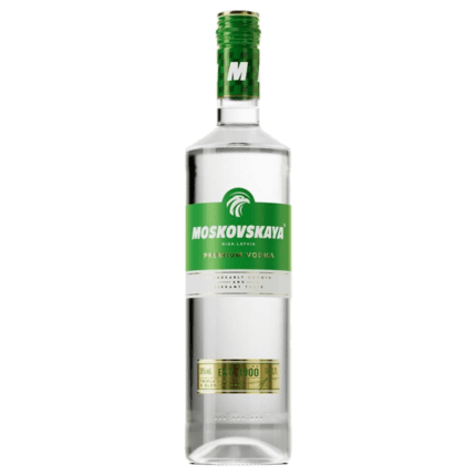 Botella de Moskovskaya Vodka 70 cl, 38% vol., sin fondo