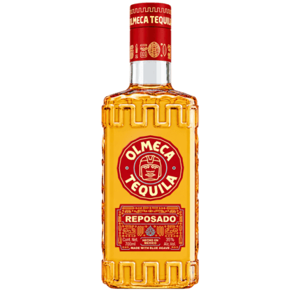 Botella de Olmeca Reposado Tequila 70 cl sin fondo