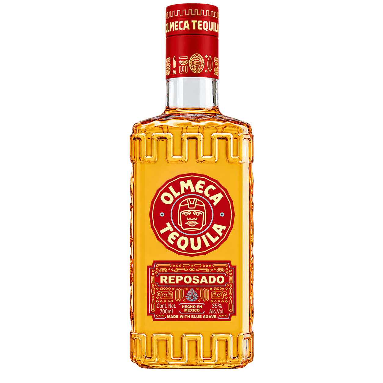Olmeca Reposado Tequila 70 cl sin fondo Botella de Olmeca Reposado Tequila 70 cl sin fondo