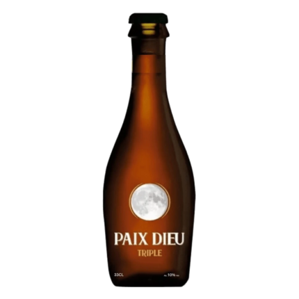Botella de cerveza Paix Dieu Triple 33 cl, Tripel belga de 10% vol.