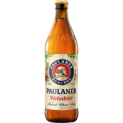 La imagen muestra la cerveza Paulaner disponible en the beer club