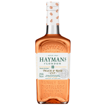 Hayman peach & rose cup liqueur 70cl