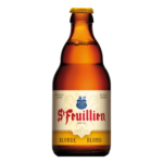 Botella de cerveza Saint Feuillien Blonde 33 cl, Blonde de abadía 7,5% vol.