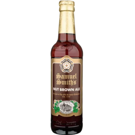 La imagen muestra la cerveza Samuel Smith Nut Brown 33 cl disponible en the beer club