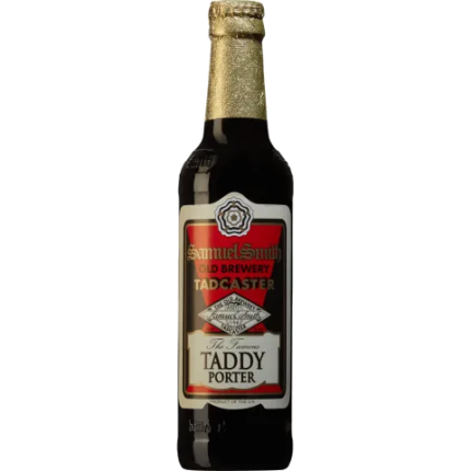 La imagen muestra la cerveza Taddy Porter de Samuel Smith disponible en the beer club