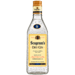 Botella de Seagram’s Dry Gin 70 cl sin fondo