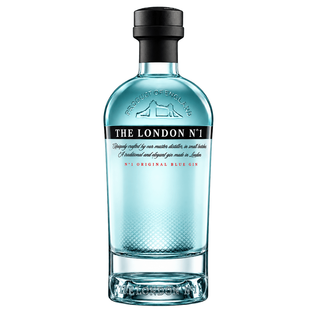 The London Nº1 Original Blue Gin 1 l Botella de The London Nº1 Original Blue Gin 1 l sin fondo