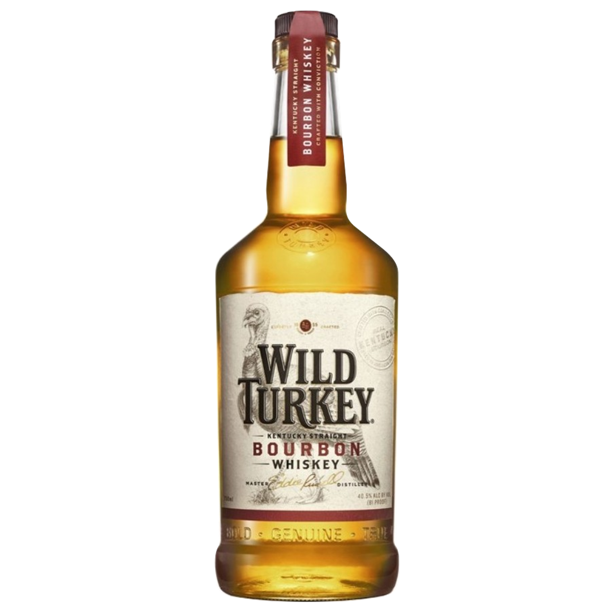 wild-turkey-bourbon-1-litro Botella de Wild Turkey Bourbon, 40,5% vol.