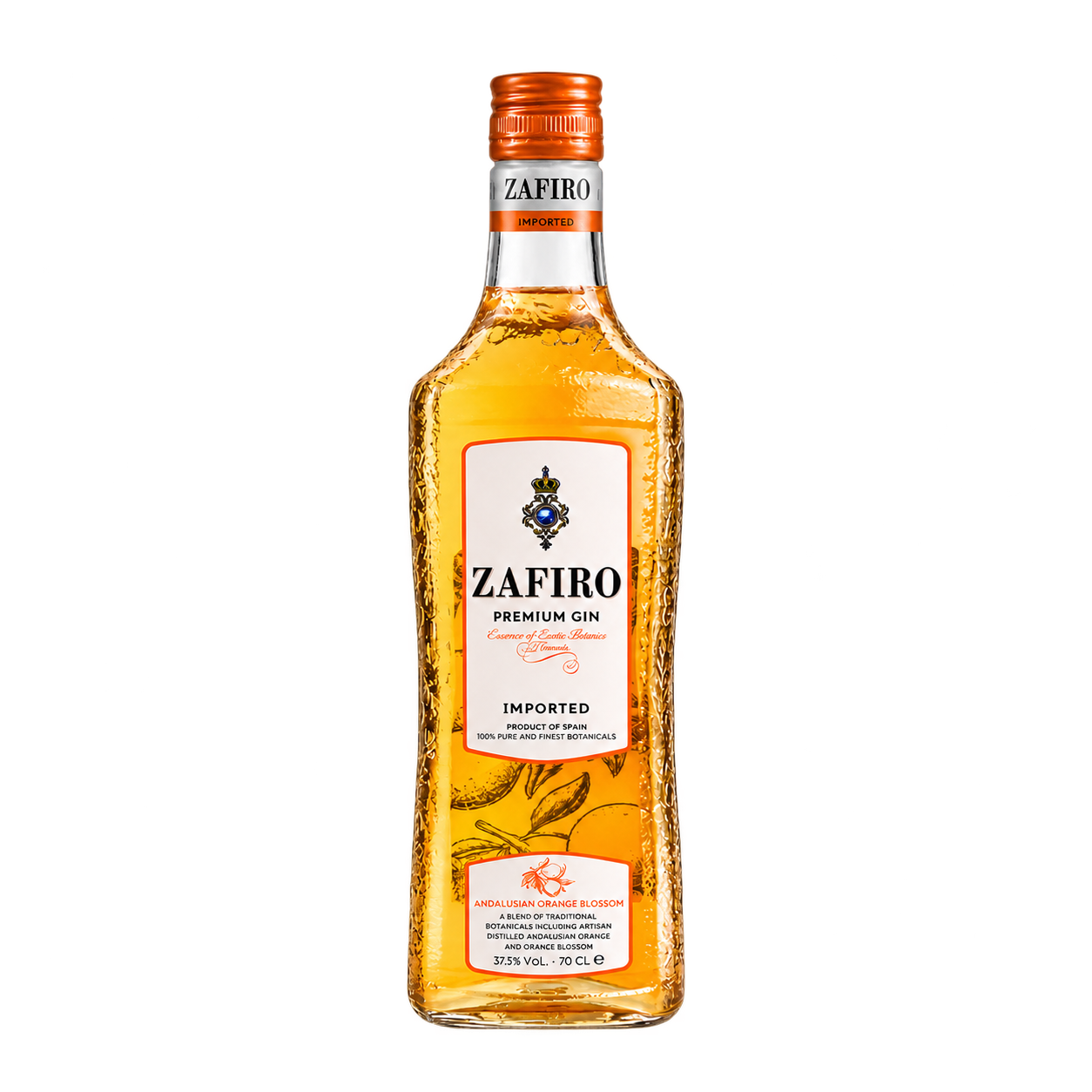 Zafiro orange 70 cl — sin fondo Zafiro orange 70 cl